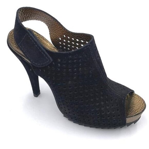 PEDRO GARCIA Candela Black Castoro Lame Bootie - Picture 5 of 13